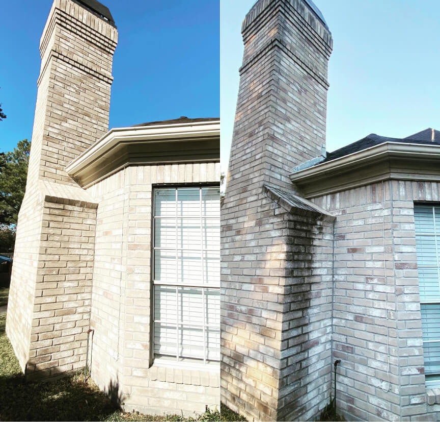 brick house exterior cleaning